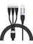 5'i 1 Arada 65W Göstergeli Hızlı Şarj Kablosu Usb/type-C-Type-C/lightning/mikro USB Naylon Örgülü Şarj Kablosu 1,2 M (Yurt Dışından) 1
