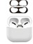 Apple Airpods 3 için Kutusu Silikon Şok Emici Metal Toz Geçirmez Etiket Seti + Kulaklık Kılıfı (Yurt Dışından) 1