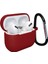 Apple Airpods 3 Red için tooth Koruyucu Silikon Karabina İle Kulaklık Kılıfı (Yurt Dışından) 1