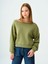 Long Crop Kadın Sweatshirt 1