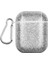 Apple Airpods için 2016 2019 Airpods Kablosuz 2019 Glıtter Tpu+Pu Gümüş Kulaklık Kılıfı (Yurt Dışından) 1