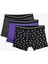 3'Lü Boxer Seti Slim Fit Kuru Kafa Baskılı Pamuklu 1