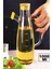 Tekno Trust Bambu Kapaklı Yağdanlık 1000 ml Borosilikat Cam Yağlık Sirkelik Şişesi Master Vakumlu Sosluk 1
