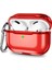 Airpods Pro 2 için Şeffaf Yumuşak Tpu Sert Pc Damla Korumalı Tam Vücut Koruyucu Galvanik Karabina Kancalı Şeffaf Kulaklık Kılıfı (Yurt Dışından) 1