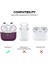 Apple Airpods 3 için Silikon Koruyucu tooth Anti Damla İle Anti Toz Şarj Portu Fiş Şarap Kulaklık Kılıfı (Yurt Dışından) 2