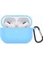 Airpods Pro Sky için Düz Renkli Kablosuz Silikon Koruyucu Kulaklık Kılıfı (Yurt Dışından) 1