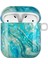 Apple Airpods için 2016 2019 Airpods Kablosuz 2019 Şık Kabuk Tahıl Desen Baskı Imd Tpu Koruyucusu Kordonlu Lüks Mermer Kulaklık Kılıfı (Yurt Dışından) 2