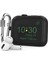 Apple Airpods Pro Silikon Dijital Saat Ekran Tamı Karabina Ile Kulaklık Kılıfı (Yurt Dışından) 1