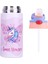 ， Çocuk Yalıtımlı Su Şişesi 12 Oz Paslanmaz Çelik Çift Duvar Yürüyor Su Şişesi Çocuk Su Şişesi Öğrenci Erkek Kız Bpa Içermeyen 1 Parça Pembe Unicorn) (Yurt Dışından) 2