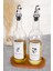 Tekno Trust 2'li Cam Yağdanlık Ahşap Stantlı Zeytin Yağı Ayçiçek Yağı Şişesi Yağdanlık 750 ml 3