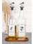 Tekno Trust 2'li Cam Yağdanlık Ahşap Stantlı Zeytin Yağı Ayçiçek Yağı Şişesi Yağdanlık 750 ml 4