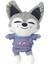 Sevimli Karikatür Hayvan Mayo Husky Peluş Oyuncak 22CM (Yurt Dışından) 1