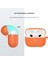 Apple Airpods 3 için Karabina Turuncu Silikon Koruyucu Kulaklık Kılıfı (Yurt Dışından) 2