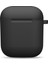 Kablosuz 2019 Airpods 2019 2016 Sıyah Apple Airpods için Kalınlaştırılmış Silikon Kulaklık Kılıfı (Yurt Dışından) 2