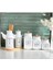 Tekno Trust 6 Parça Bambu Standlı 2’li Porselen 1000ML Yağdanlık ve 3’lu Çay Şeker Tuz Kavanoz Set 1