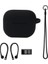 Apple Airpods 3 için 4 Adet Takım Koruyucu Seti Kulakiçi Yumuşak Silikon Koruyucu Kiti İle Bilek Kayışı Kayış Tokası Kulak Kancası Kulaklık Kılıfı (Yurt Dışından) 1