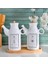 Bambu Standlı 6 Parça Yağdanlık ve Kavanoz Seti, Beyaz, 1000ml 2