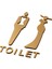 Wc Iş Kendinden Yapışkanlı Kadın Dekor Tuvalet Iş Kadı (Yurt Dışından) 3