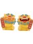 2x Çin Aslan Heykelcikleri Sevimli Karikatür Mini Aslan Heykelleri Ofis Yatak Odası Için 4.5X5X6CM Sarı (Yurt Dışından) 2