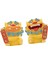 2x Çin Aslan Heykelcikleri Sevimli Karikatür Mini Aslan Heykelleri Ofis Yatak Odası Için 4.5X5X6CM Sarı (Yurt Dışından) 5