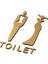 Wc Iş Kendinden Yapışkanlı Kadın Dekor Tuvalet Iş Kadın M (Yurt Dışından) 2