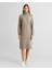 Kadın Gri Relaxed Fit Dik Yaka Elbise 4502078.24 1