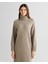 Kadın Gri Relaxed Fit Dik Yaka Elbise 4502078.24 3