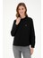 U.S. Polo Assn. Kadın Siyah Sweatshirt 50296903-VR046 3