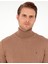 Pierre Cardin Erkek Camel Melanj Slim Fit Balıkçı Yaka Basic Triko Kazak 50296602-VR122 2