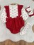 Kalpli Kız Bebek Çoraplı Bandanalı Romper Set 3-6/6-9/9-12 Ay 1