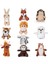 Brave Bull。5" Orman Hayvanı Peluş Set - Çocuklar ve Bebekler Için Panda, Fil, Zürafa ve Kaplan Seti (4'lü Paket) (Yurt Dışından) 1