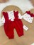 Kalpli Fiyonklu Kız Bebek Tulum Bere Set 0-3/3-6/6-9 Ay 1