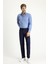 Slim Fit Dar Kesim Yünlü Klasik Kumaş Pantolon 1