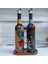 Renkli 750 ml Soyut Yüz Desenli Çok Amaçlı Yağ Şişesi Çift Set 1