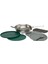 The All-In-One Fry Pan Set - Çelik Kızartma Tava Seti (9 Parça)  .94L  32OZ 1