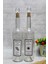 Şeffaf 750 ml yuvarlak yağlık, bej renk, elmas mantar tıpalı, şık ve kullanışlı 1