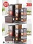 Etiketli 24'lü Jolly Saklama Kabı Seti 8x0,6lt-8x1,2lt-8x2,2lt - Antrasit 1
