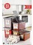 Etiketli 6'lı Jolly Saklama Kabı Seti 2x0,6lt-2x1,2lt-2x2,2lt- Antrasit 1