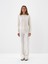 Kadın Ekru Yumuşak Dokulu Oversize Pantolon 1