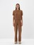 Kadın Camel Yumuşak Dokulu Oversize Pantolon 1