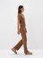 Kadın Camel Yumuşak Dokulu Oversize Pantolon 2