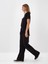 Kadın Siyah Pamuk Dokulu Oversize Sweat Pantolon 2
