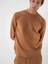 Erkek Camel Pamuk Dokulu Regular Fit Sweatshirt 2