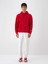 Erkek Kırmızı Pamuk Dokulu Regular Fit Sweatshirt 1