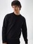 Erkek Siyah Pamuk Dokulu Regular Fit Sweatshirt 2