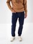 Erkek İndigo Pamuk Dokulu Slim Fit Denim Pantolon 2
