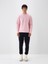 Erkek Pembe Pamuk Dokulu Regular Fit Sweatshirt 1