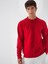 Erkek Kırmızı Pamuk Dokulu Regular Fit Sweatshirt 2