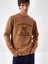 Erkek Camel Pamuk Dokulu Regular Fit Sweatshirt 2