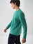 Erkek Yeşil Pamuk Dokulu Regular Fit Sweatshirt 2